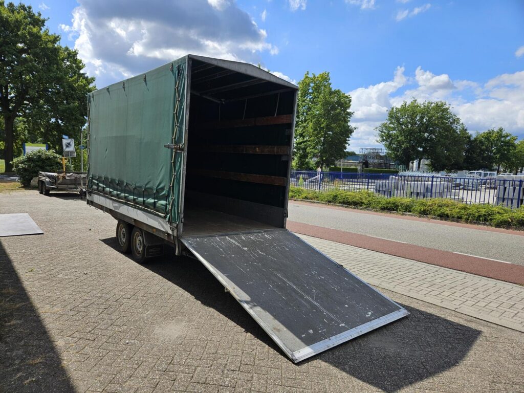 Hapert Huifwagen + laadklep | 405 x 180 x 210 cm