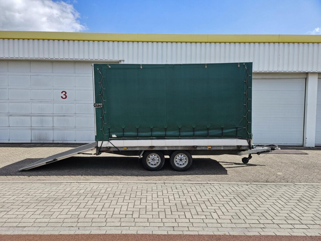 Hapert Huifwagen + laadklep | 405 x 180 x 210 cm