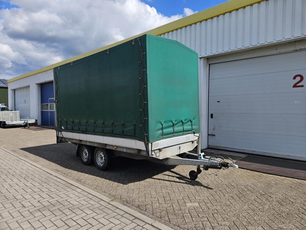 Hapert Huifwagen + laadklep | 405 x 180 x 210 cm