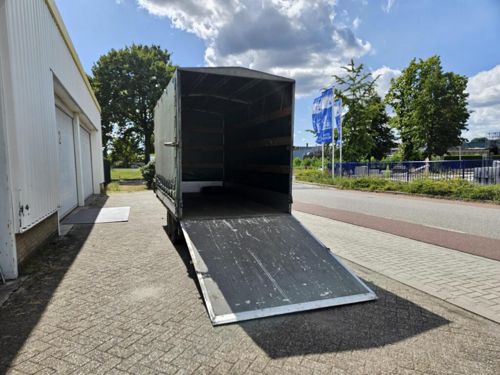 Hapert Huifwagen + laadklep | 405 x 180 x 210 cm