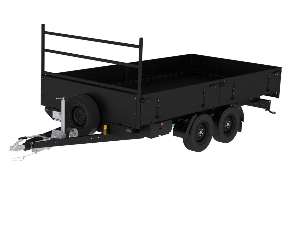 Kipbak aanhangwagen Pro Black Edition – 1900-3500kg – DA