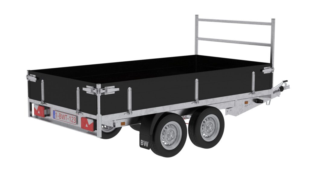 Kipbak aanhangwagen eco Black Edition – 500-750 kg – DA