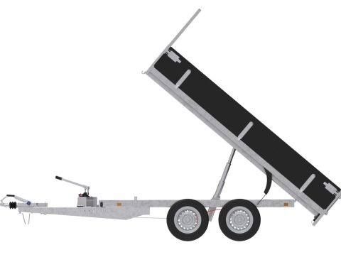 Kipbak aanhangwagen eco Black Edition – 500-750 kg – DA