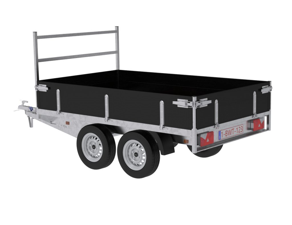Plateau aanhangwagen eco Black Edition – 500-750 kg – DA