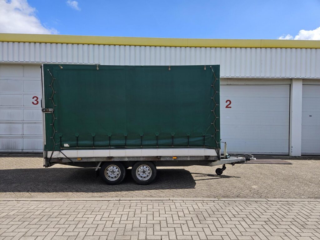 Hapert Huifwagen + laadklep | 405 x 180 x 210 cm