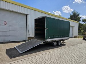 Hapert Huifwagen + laadklep | 405 x 180 x 210 cm