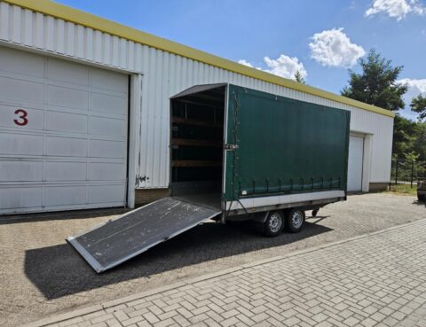 Hapert Huifwagen + laadklep | 405 x 180 x 210 cm