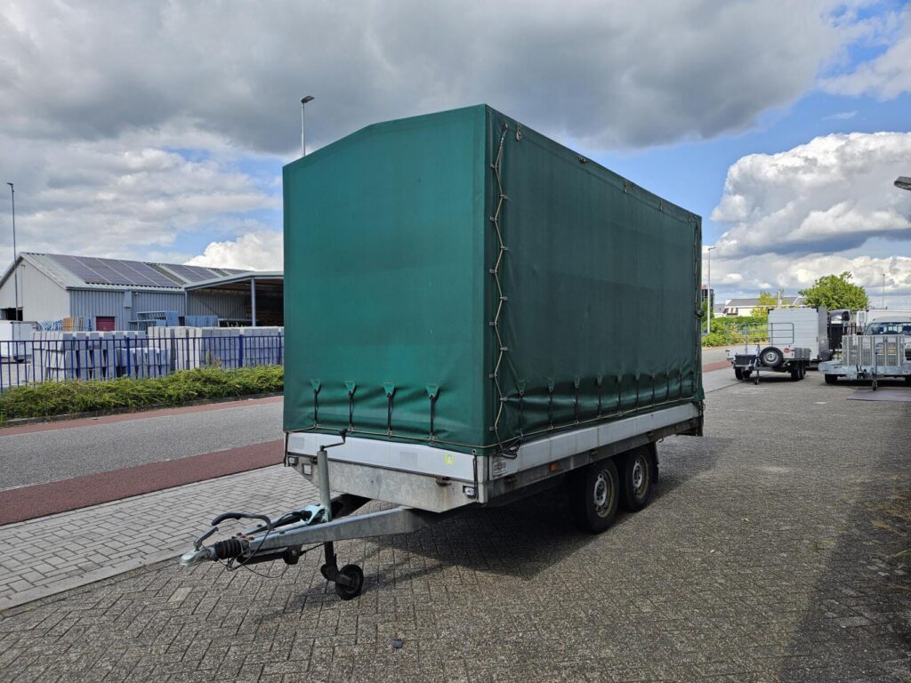 Hapert Huifwagen + laadklep | 405 x 180 x 210 cm